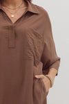 The Margot Caftan Dress in Brown