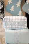 Blue Trellis Makeup Travel Bag - Large