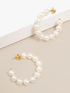 Classic Pearl Hoop Earrings