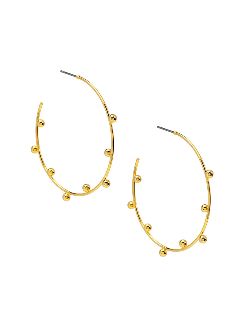 Beaded Hoop Earrings