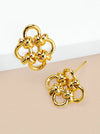 Knotted Clover Stud Earrings