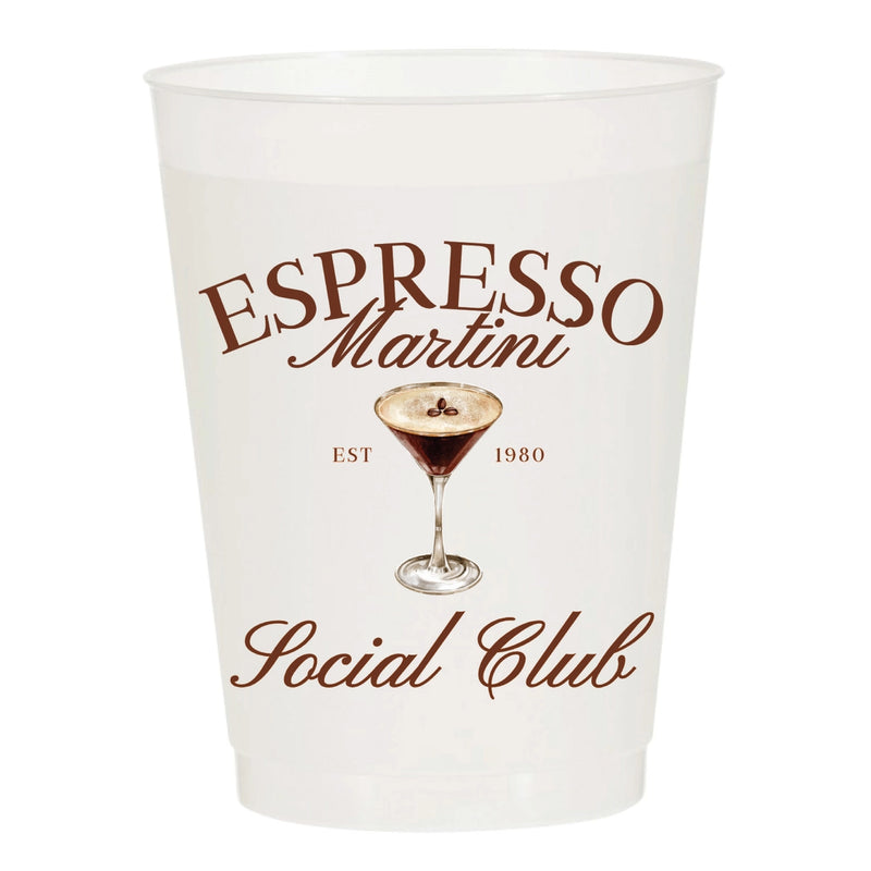 Espresso Martini Social Club Frosted Cups