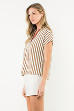 Go Fall In Love Top in Brown