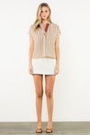 Go Fall In Love Top in Brown