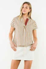 Go Fall In Love Top in Brown
