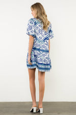 Paloma Puff Sleeve Print Dress
