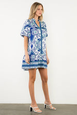 Paloma Puff Sleeve Print Dress