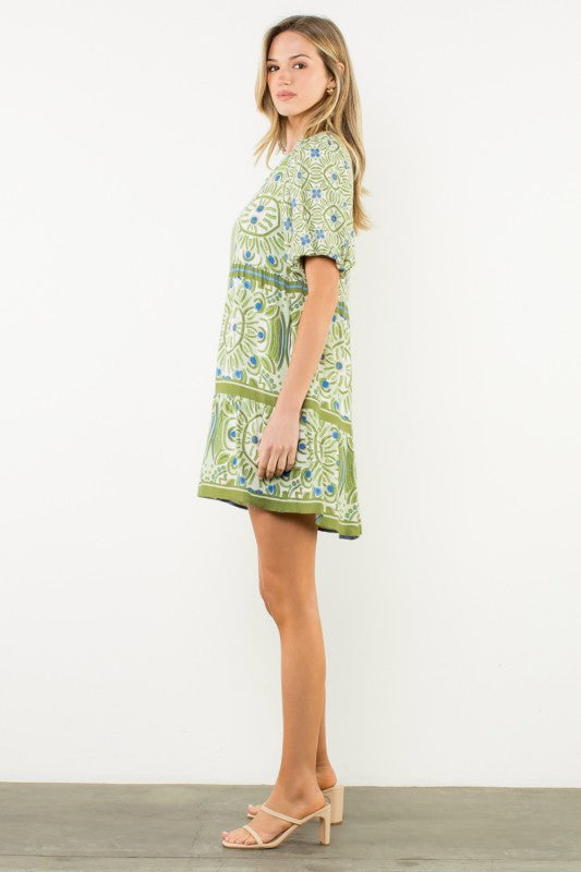 Just Wait And See Multi Print Dress