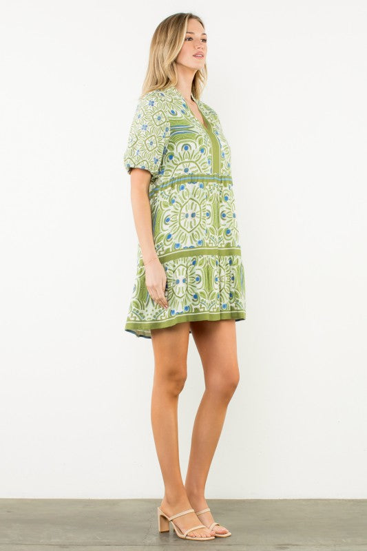 Just Wait And See Multi Print Dress