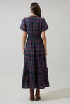 The Tartan Tiered Maxi Dress