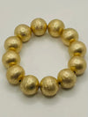 Large Beaded Bracelet in Gold