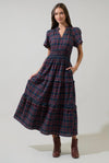 The Tartan Tiered Maxi Dress