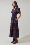 The Tartan Tiered Maxi Dress