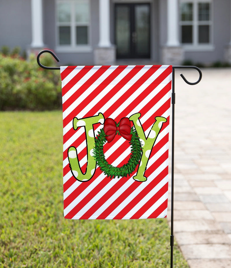 Garden Flag - Joy Wreath