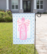 Pink Bow Champagne - Garden Flag