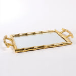 Gold Bamboo Vanity Tray