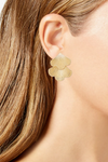 Gold Ginko Earrings