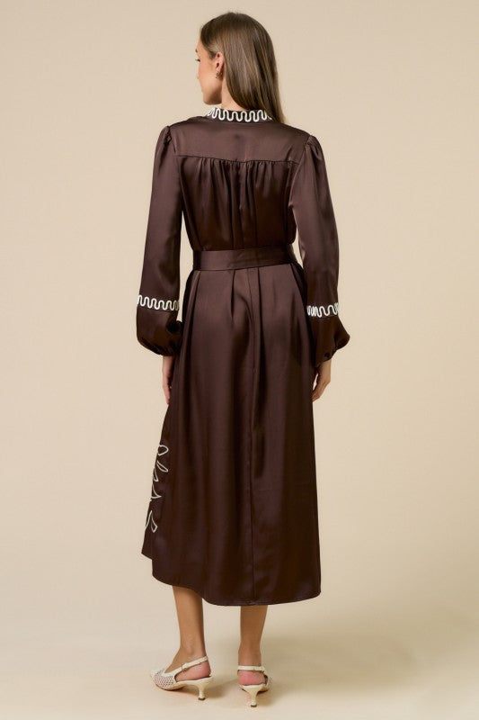 The Meredith Embroidered Maxi Dress