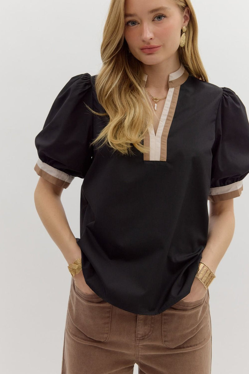 Coco Kisses Puff Sleeve Top