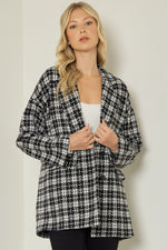 Weekend Travels Plaid Tweed Jacket