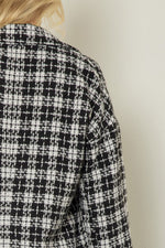 Weekend Travels Plaid Tweed Jacket