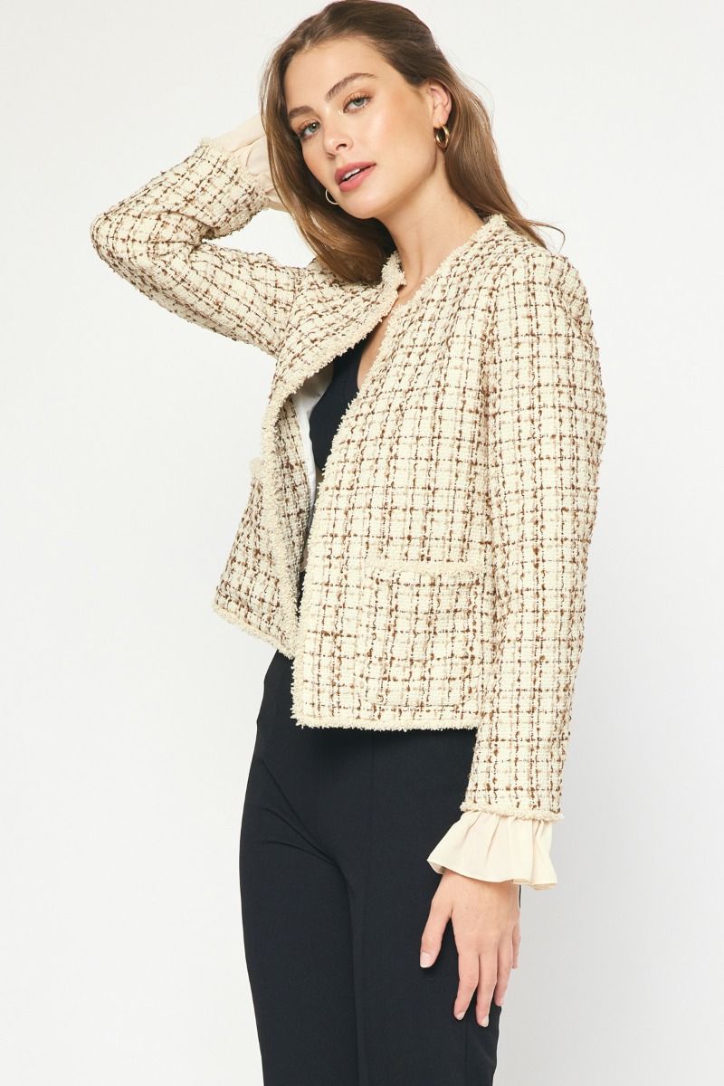 Make It Happen Jacket in Cream