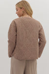 The Emma Gingham Jacket in Brown