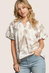 Can’t Miss This Toile Print Top in Latte