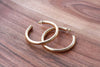 Large Matte Gold Hoops