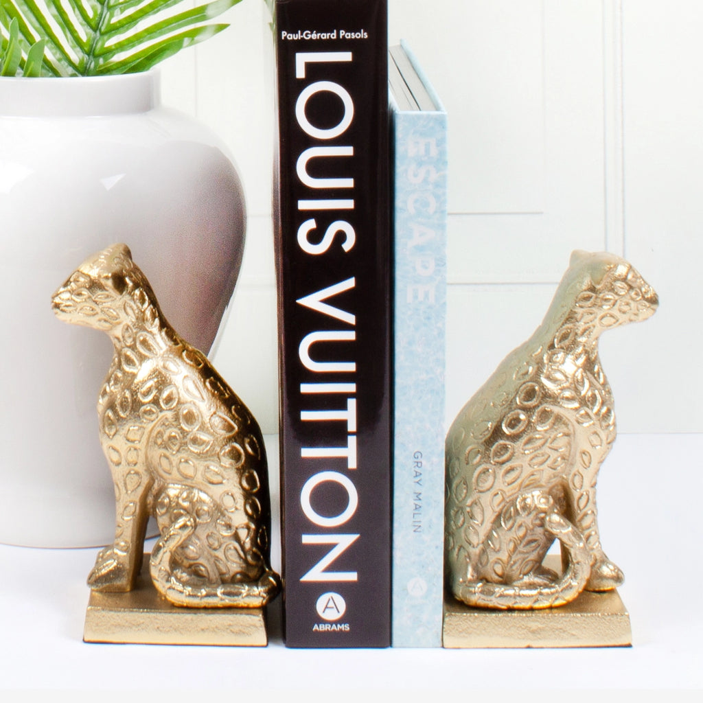 Leopard Bookend Set