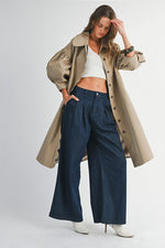 Nothing But Chic Scalloped Trench Coat