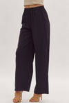 Take A Walk Wide Leg Trousers in Black