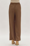 Take A Walk Wide Leg Trousers in Espresso