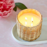 Peony Blush Woven Candle