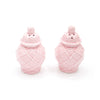 Pink Textured Jar Salt & Pepper Shaker Boxed Set