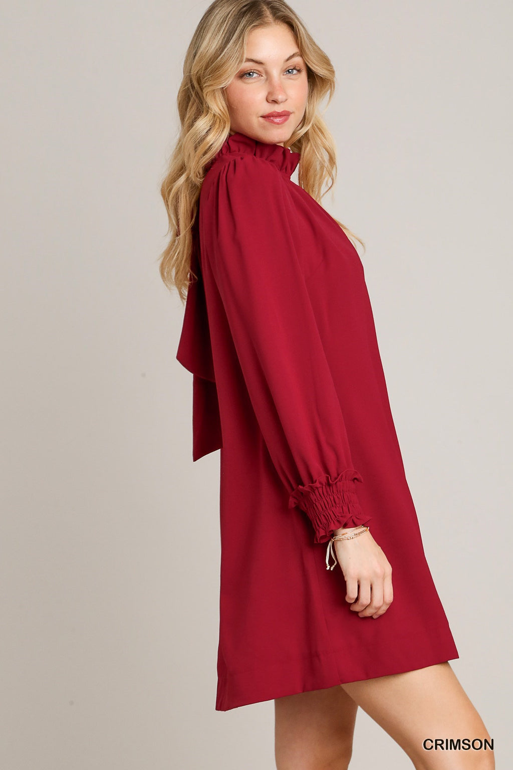 Cranberry Sipping Dress in Crimson