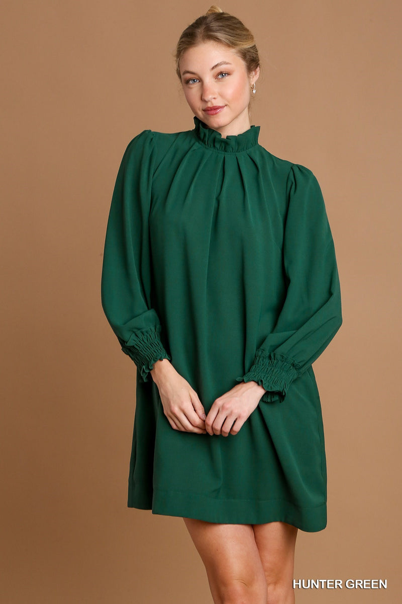 Cranberry Sipping Dress in Hunter Green