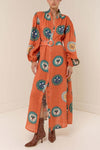 The Marigold Medallion Belted Maxi Dress