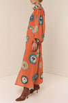 The Marigold Medallion Belted Maxi Dress