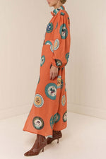 The Marigold Medallion Belted Maxi Dress