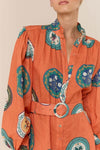 The Marigold Medallion Belted Maxi Dress