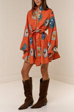 The Marigold Medallion Mini Dress