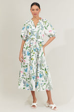 Evergreen Garden Midi Dress