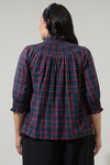 The Jace Plaid Smocked Top