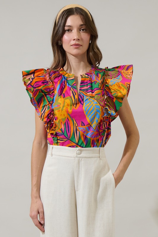 In The Spotlight Printed Top