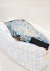 Blue Trellis Makeup Travel Bag - Large