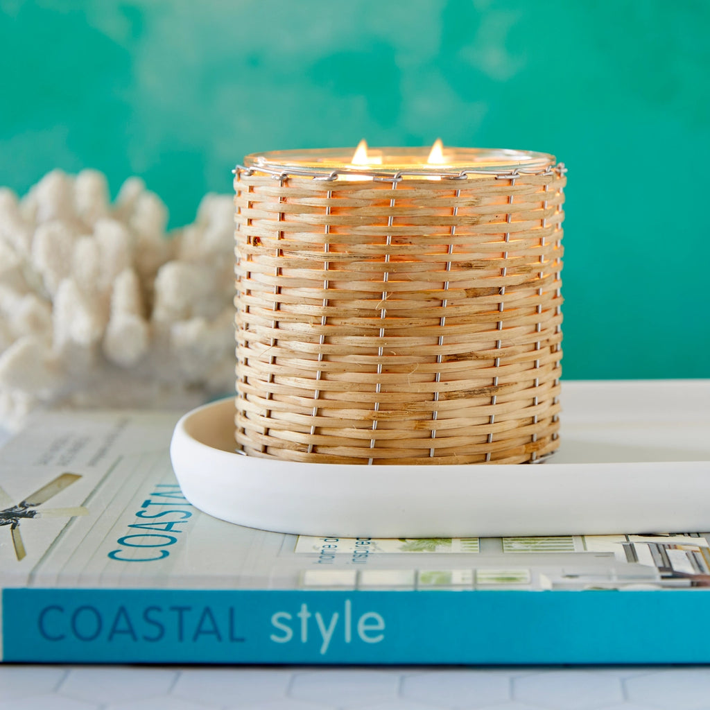 Sea Salt Woven Candle