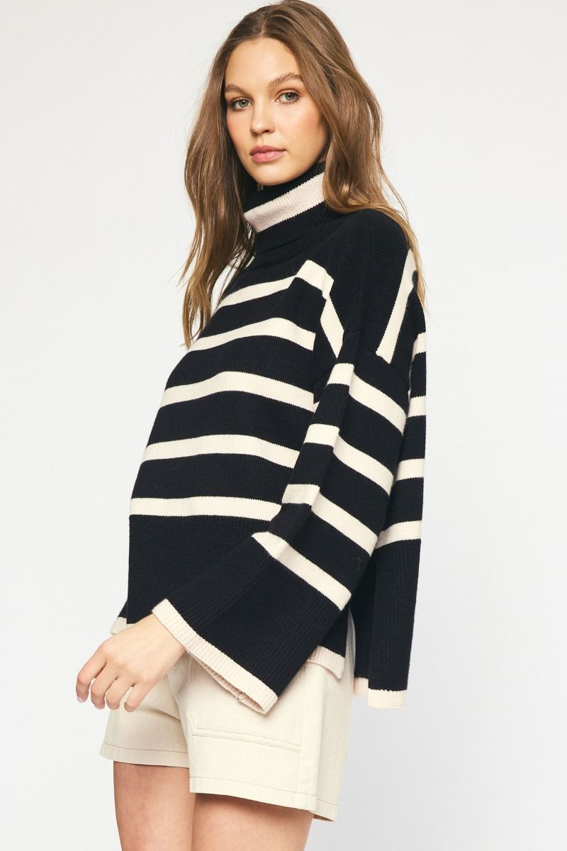 Cozy Cottage Sweater in Black