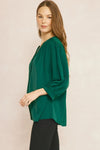 Autumn Court Top in Hunter Green