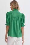 What A Vision Top in Green